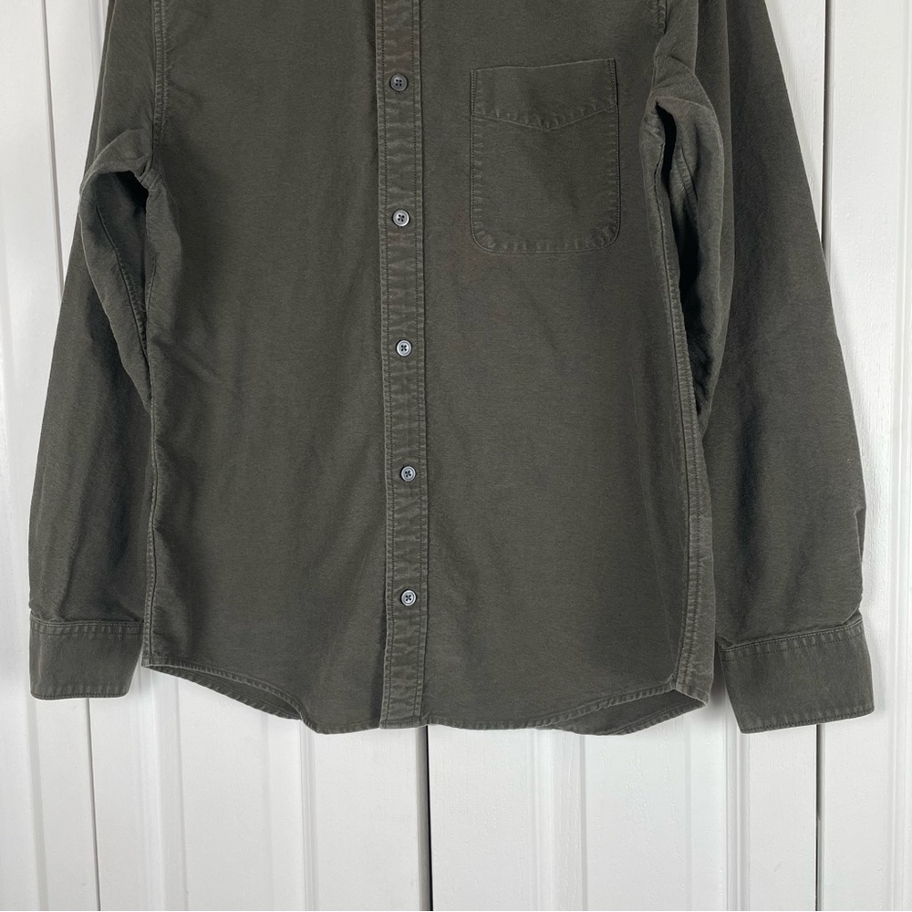 Everlane Oxford Poplin Button Up Long Sleeve Shirt Men’s M Green Classic Cotton - Picture 4 of 13